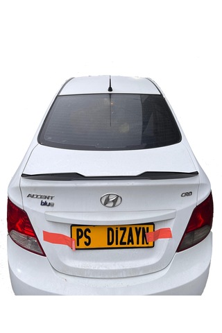 Hyundai Accent Blue Plastik BOYASIZ Spoiler