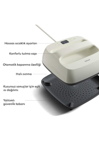 Cricut 2012467 Easypress Se 23x23 Cm Isitici Krem + Easypress Mati