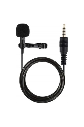 Mey İthalat 3.5mm Jak 1.5 Metre Double Mikrofon - Siyah