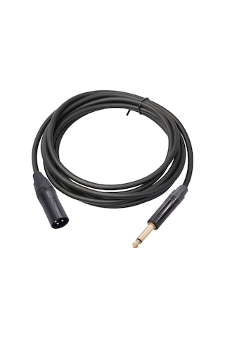 Maiyame Zinc Alloy Gümüş Kaplama Xlr-trs 6.35mm Mikrofon Ses Kablosu, 1.8m Uzunluk, Plug & Play, Ç调音台 Uyumlu, Siyah