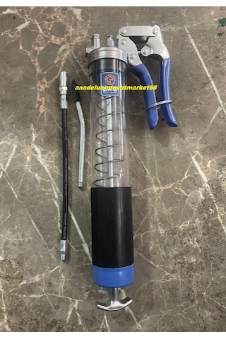 Erg-mrs Şeffaf Gres Yağ Pompası 600cc Yüksek Basınçlı Gres Yağ Basma Pompası 8000psi