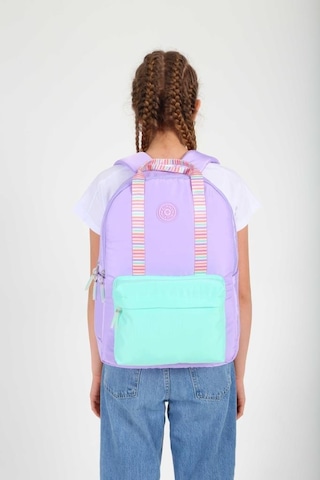 Kaukko Double Stripe Sırt Çantası Lilac K1764