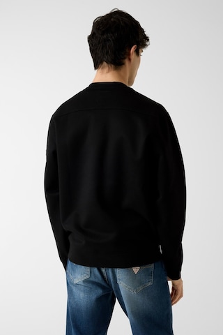 Guess Bisiklet Yaka Erkek Sweat Siyah