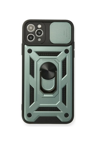 Newface Apple iPhone Uyumlu 11 Pro Kılıf Pars Lens Yüzüklü Silikon