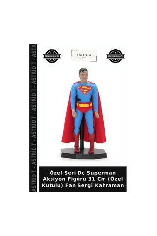 Özel Seri Dc Superman Aksiyon Figürü 31 Cm Özel Kutulu Fan Sergi Kahraman