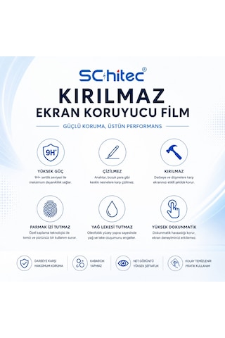 Schitec Samsung Galaxy Uyumlu Z Fold 3 Mat Hidrojel Ekran Koruyucu Film