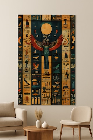 Şahin Başlı Tanrı Horus Antik Mısır