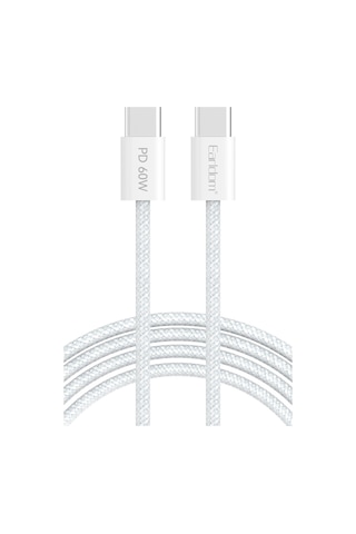 Earldom EC-190CC 2 M 60 W Apple iPhone 15 Serisi ile Uyumlu Type-C to Type-C PD Hızlı Şarj Kablosu