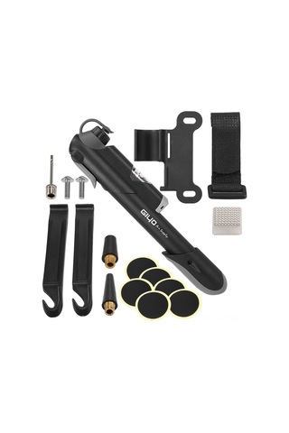 Suofeng Gıyo Gp-41s Bisiklet Pompası: Manuel, Hava Basınç Göstergeli, Aksesuarlı Kompakt Tamir Seti