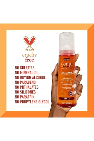 Cantu Shea Yağı Doğal Saçlar İçin Dalgalar ve Bukleler Oluşmasını Sağlayan Köpük 248ml