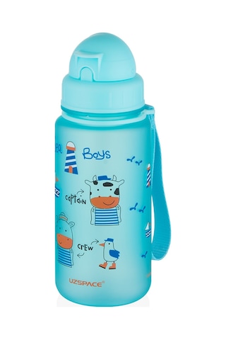 Uzspace 3024 400Ml Okyanus Mavisi Desenli Yeni Seri Su Matarası