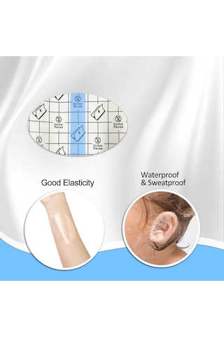 Maoyaya 60 Adet Su Geçirmez Bebek Kulak Yama, Bebek Duş-yüzme Uygun