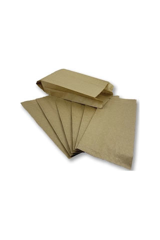 10 Kg Büyük Boy Kraft-şamua Çizgili Kese Kağıdı, Hediye Paketi 15x28,5cm Düz Renk