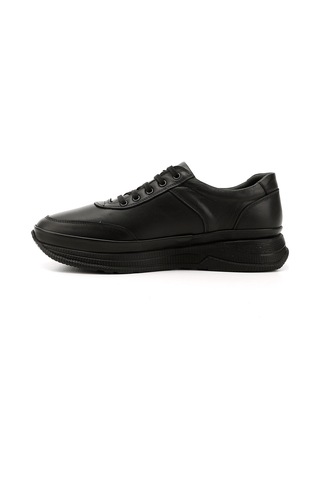 Gönderi(R) Erkek Kömür Bağcıklı Hakiki Deri Comfort Sneaker Ddma80442139 Siyah