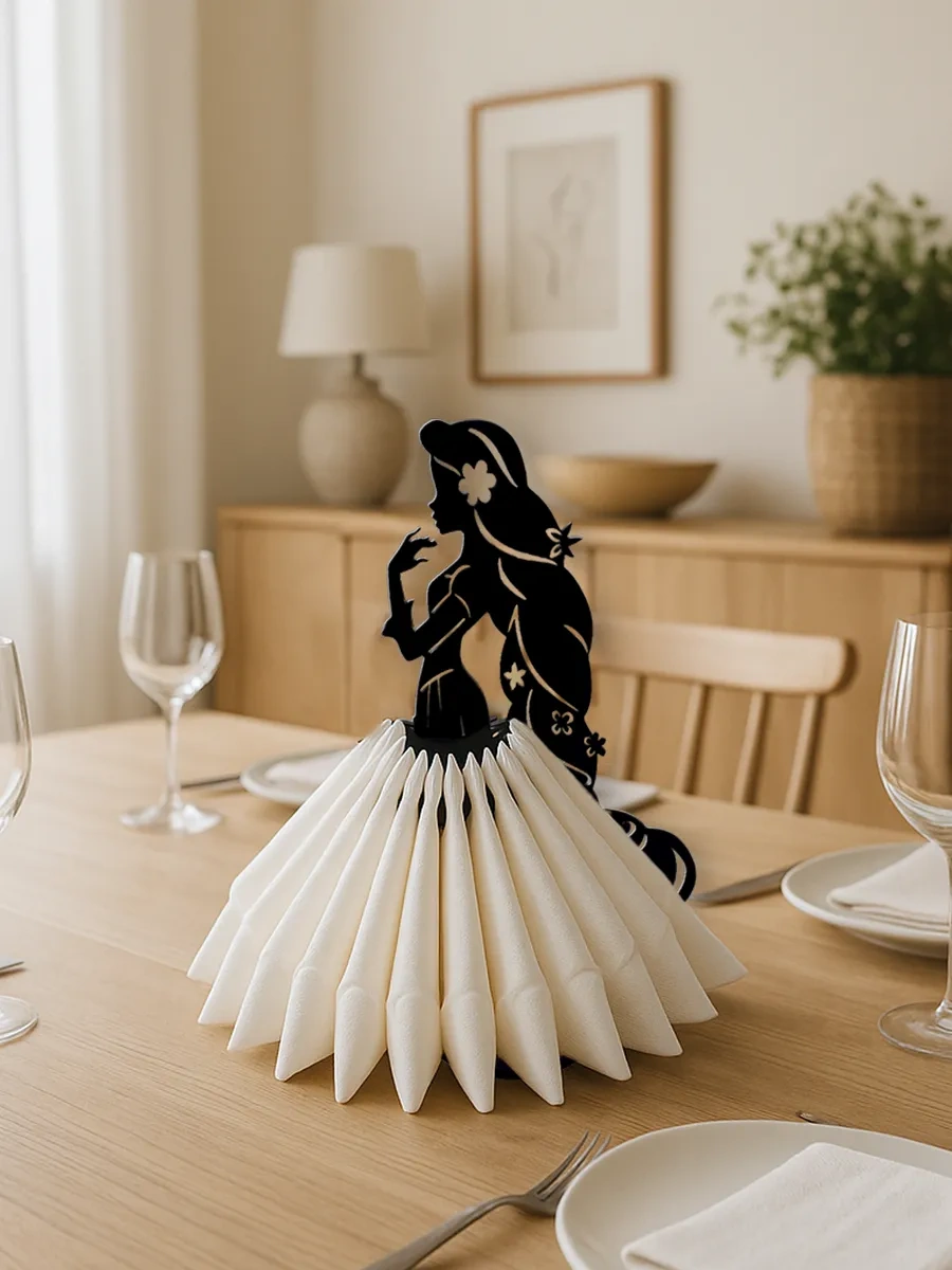 Woodm Ahşap Masa Peçetelik 26023443 Siyah