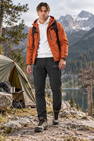 Dechers Erkek Kışlık Softshell İçi Polarlı Rüzgar, Soğuk & Su Geçirmez Taktik Pantolon - E232 Siyah