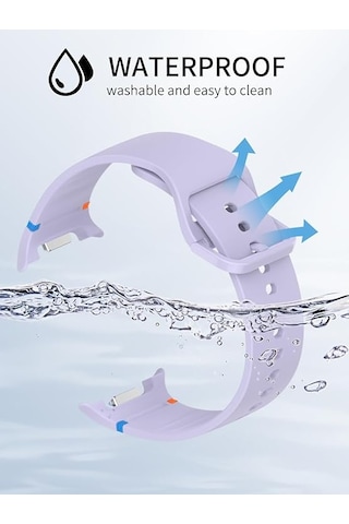 Samsung Galaxy Uyumlu Watch 8 40mm 44mm Classic 46mm Kordon Spor Silikon Band İprenkli