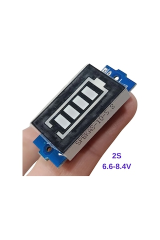 2s Lityum Batarya Kapasite Göstergesi Modülü 6.6v - 8.4v