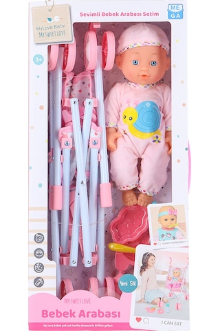 Babydoll My Love Sevimli Bebek Ve Bebek Arabası Seti