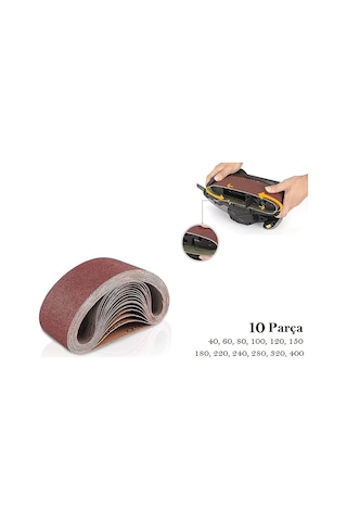 Venoa Makita 9902 Uyumlu Bant Zımpara Yedeği 10 Parça