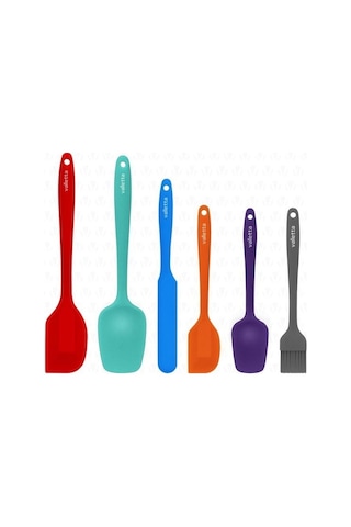 Valletta Drongo Isıya Dayanıklı Silikon Spatula Seti Çok Renkli