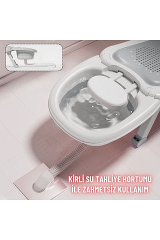 Bebek Banyo Yatağı ve Oturak Yeni Doğan Uyumlu Katlanır Küvet Aparatı Alt Değiştirme Ve Mama Sehpası