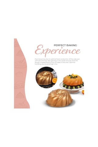 Serenk Fun Cooking Rüzgar Gülü Alüminyum Döküm Granit Kaplama Kek Kalıbı 24 Cm Sarı