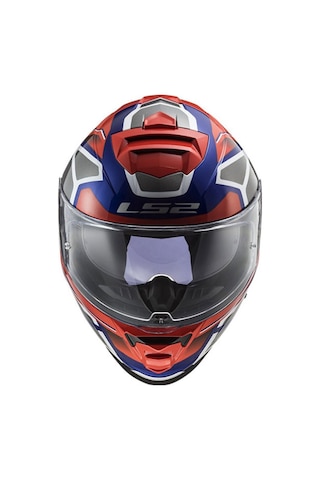 Ls2 Storm Faster Kırmızı Mavi Full Face Kapalı Kask