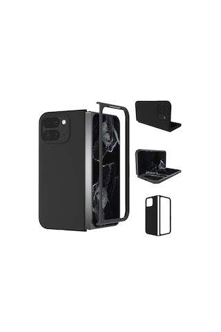Google Pixel 9 Pro Fold İçin Mat Yüzey Sert Plastik Kılıf-al8848