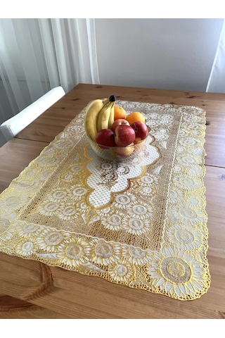 Best Price 34 Dikdörtgen Sehpa Örtüsü Reklamı 230267423 Altın Rengi