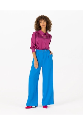 Scl Rahat Kesim Turkuaz Kadın Pantolon 22211001000 Turkuaz