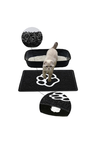 Kedi Kumu Paspası Kıvırcık Kedi Tuvaleti Paspası 40 x 60 CM