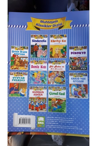 Masal Kitabı Büyük Boy 31 Cm X 44 Cm Ebat10 Adet Dünya Klasikleri