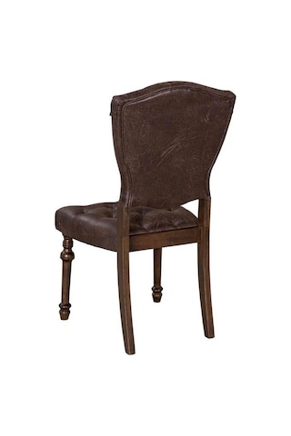 Evdema Vitale Cool Ahşap Sandalye Kahverengi Ms.Set23-S