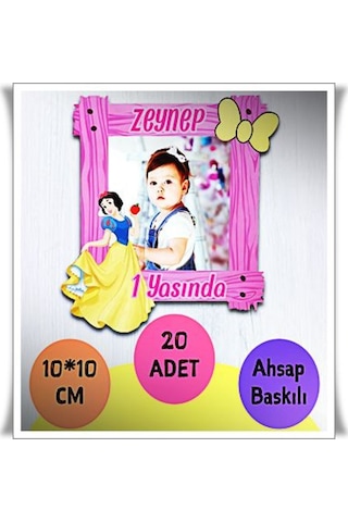 Bebek Çocuk Doğum Günü Resimli Ahşap Magnet 20 Adet A11