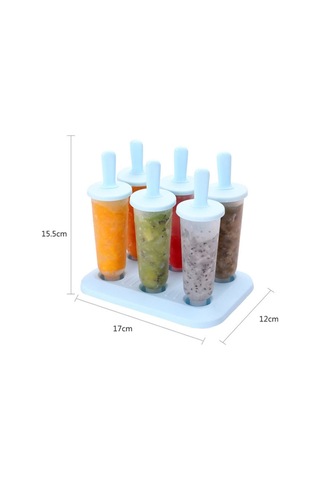 Yaz Diy Yaratıcı Buz Yapımı Kutusu Popsicle Dondurma Kalıbı Blue , Size:popsicle Diğer