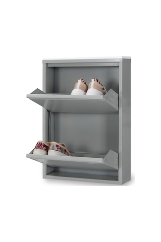 Kaser Metal 2 Li Metal Ayakkabılık Gri