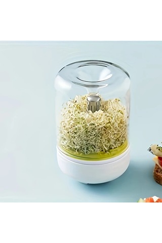 Elmpaly Beyaz Kolay Filizlenme Seti - Havalandırmalı Sağlıklı Filiz Makinesi