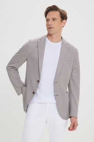 Ac&Co / Altınyıldız Classics Erkek Kahve Bej Slim Fit Dar Kesim Mono Yaka Desenli Blazer Ceket Kahve Bej Bej - Kahverengi