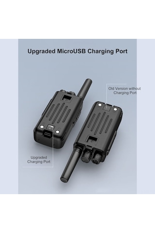 Yunboo T1 Profesyonel 16 Kanallı Şarj Edilebilir El Telsizi - 400-470mhz Fm İki Yönlü İletişim