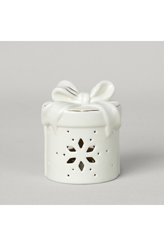 Linens Gift Roller 9x8x11 Cm Ledli Dekor Ekru