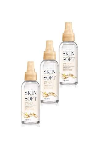 Avon Skin So Soft Enhance & Glow Nemlendirici Sprey Vücut Yağı 3 x 150 ML