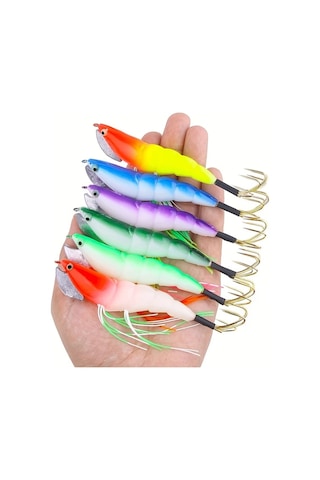 Fochsia 10 Adet Mürekkep Balığı Olta Takımı Yapay Yem Ahtapot Kalamar Avı İçin Deniz Yemi