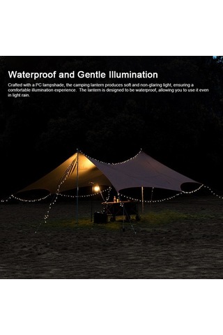 Artfulabode Yürüyüşü, Pratik Su String Ortam Modu Led Lambası, Kamp Işığı, Haki Geçirmez Çadır Aydınlatma, 2'si 1 Pk Haki