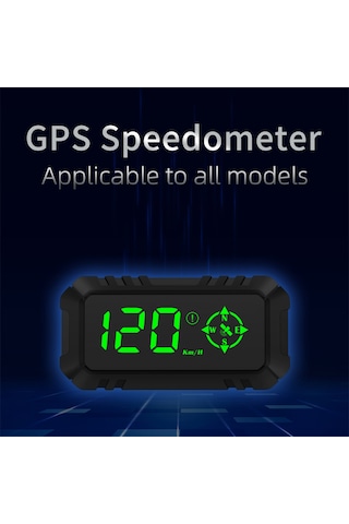 Geeksen Gps Başlık Üstü Göstergesi - Hız, Yön, Mesafe Ve Alarm Fonksiyonlu Araç Hud Ekranı