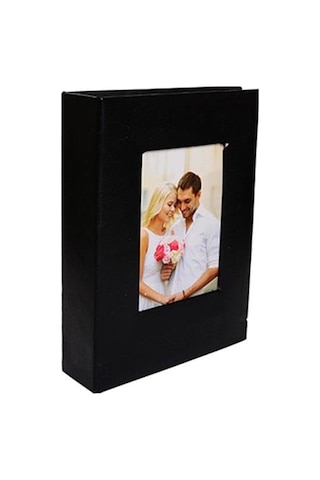 Tr 200'lük Deri 10x15cm. Pencereli Siyah Fotoğraf Albümü