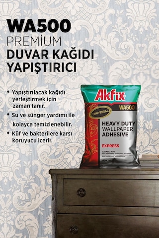 Akfix WA400 Duvar Kağıdı Tutkalı 500 Gr.