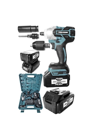Bulldozer Kömürsüz Motor Somun Sıkma 36v Şarjlı Çift Akülü SET