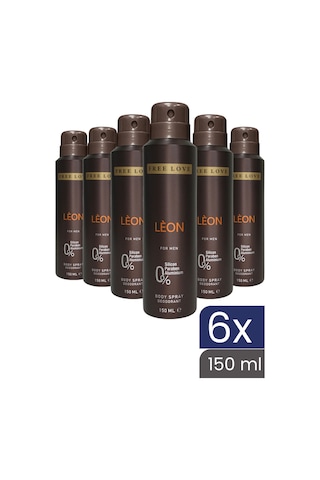 Free Love Leon Erkek Deodorant 6 x 150 ML