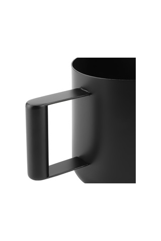 Tenfowee 300ml Siyah Paslanmaz Çelik Sulama Kavanozu - Uzun Çıkan Ağızlı, Ergonomik Kollü, Ev Ve Bahçe Bitkileri İçin Dayanıklı Sulama Aleti